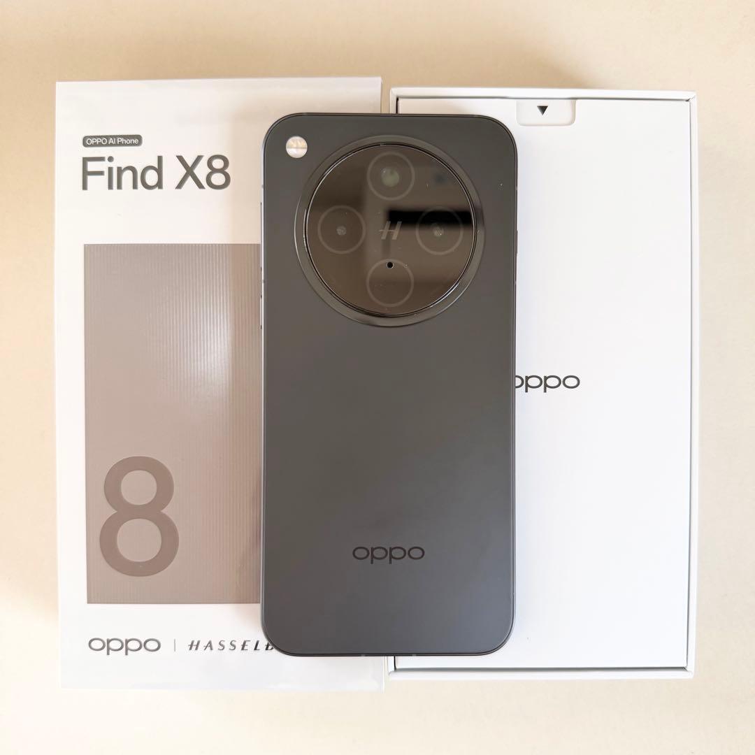 美品 OPPO Find X8 国内版 スペースブラック SIMフリー オッポ