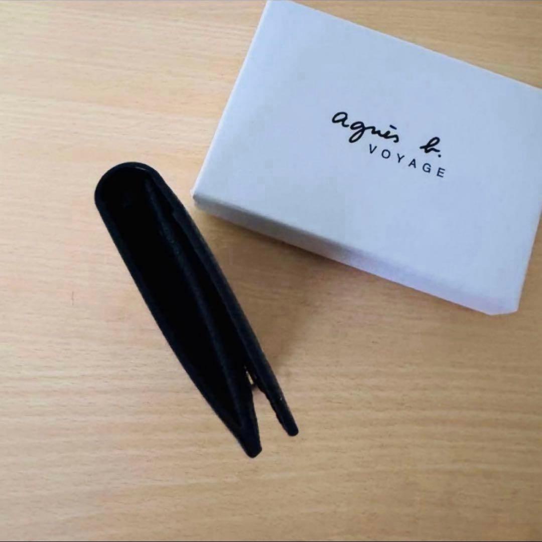 新品未使用★agnès b. アニエスベー カードケース 名刺入れ 本革箱入り