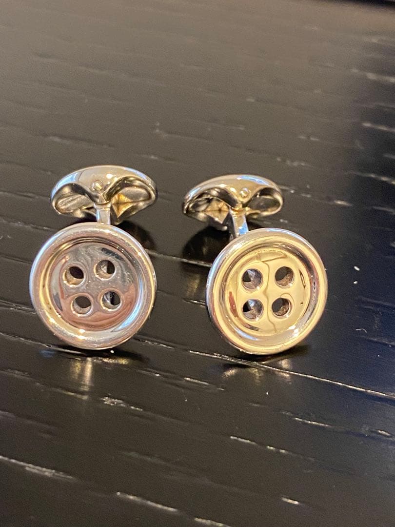 ラルフローレン パープルレーベル ボタン型 カフリンクス