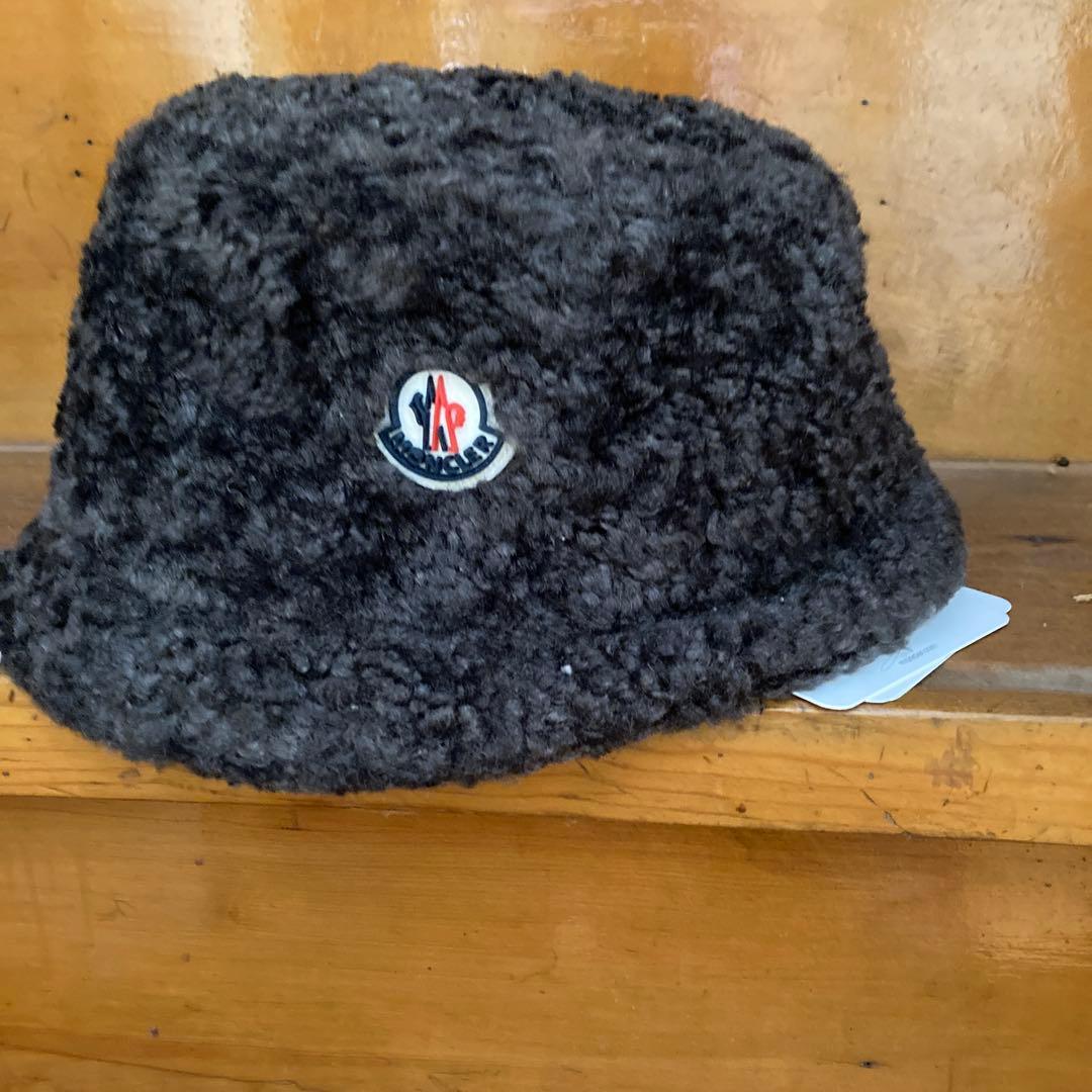 モンクレール ハット サイズL グレー 新品未使用