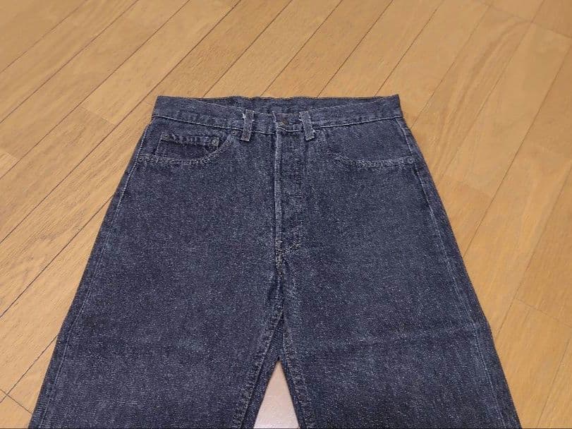 90s 501 先染め w31 ブラック デニム リーバイス