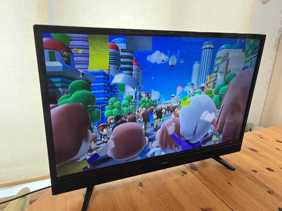 マクスゼン　液晶テレビ32型　J32SK03 黒2本足スタンド