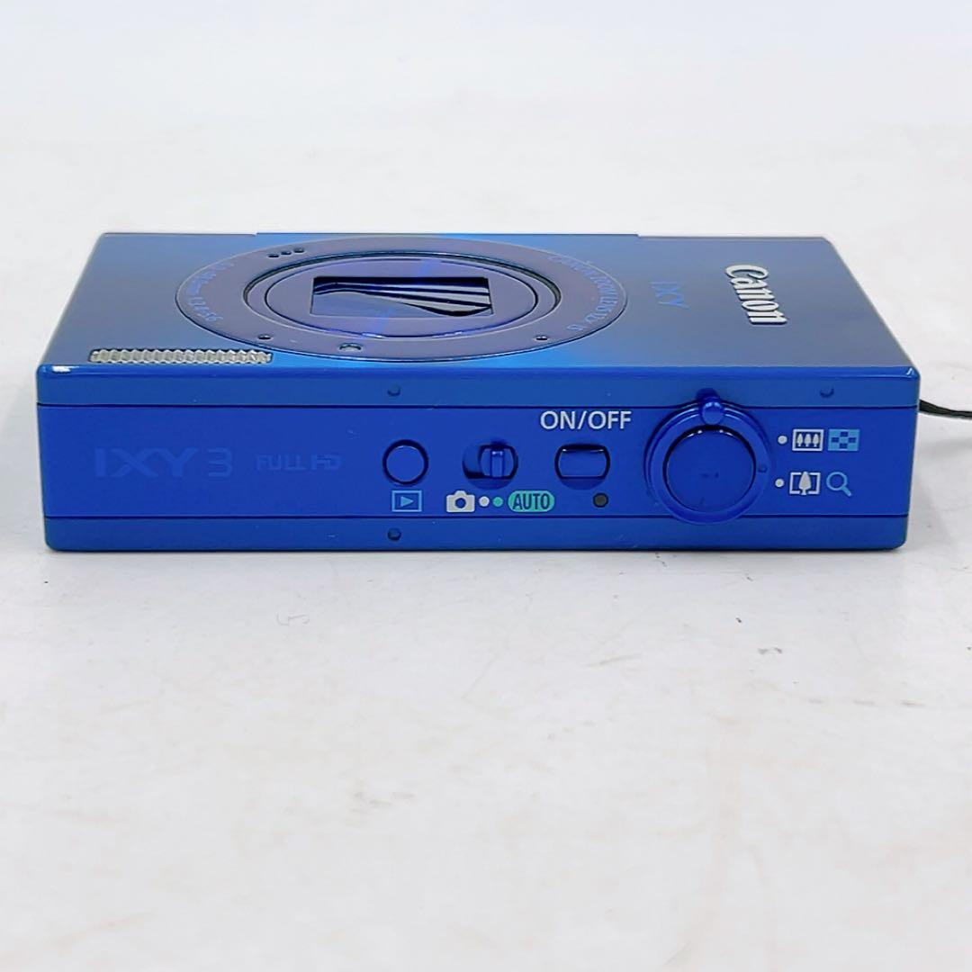 1ADM008【動作OK】キャノン Canon IXY3 PC1736 ブルー