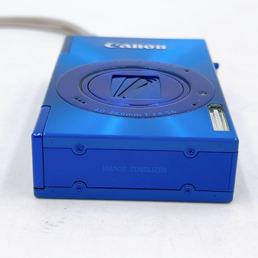 1ADM008【動作OK】キャノン Canon IXY3 PC1736 ブルー