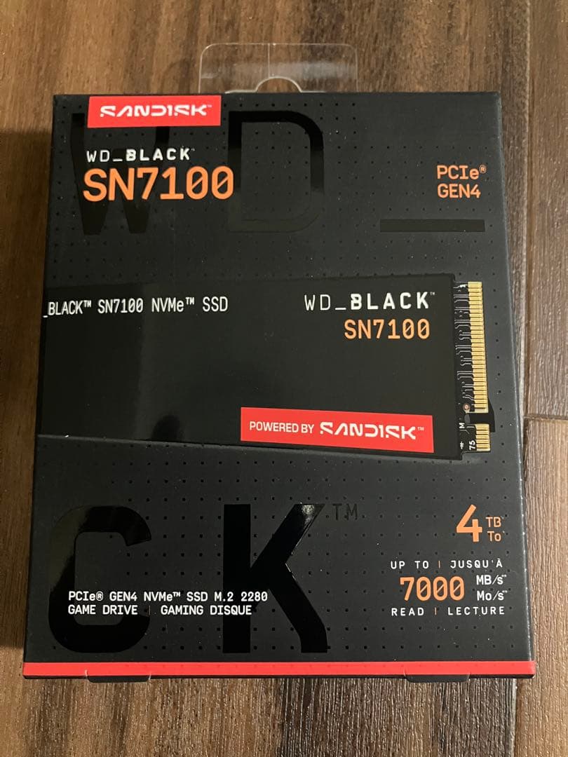 【新品•正規品•納品書原本付】WD_SN7100 4TB SSD(Gen4)
