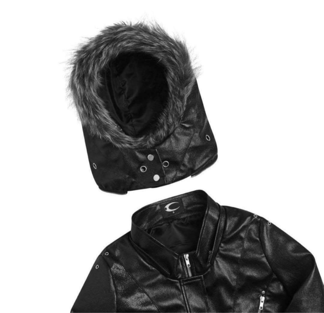 Cozy worldwide ファー付きレザージャケット opium お兄系