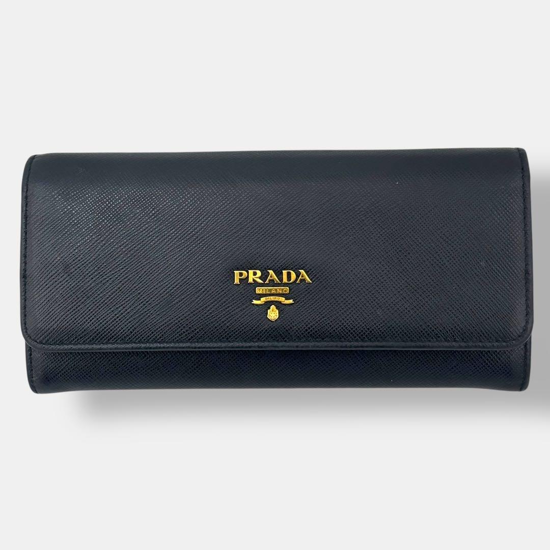 美品 プラダ 1MH132 長財布 サフィアーノレザー 付属品あり