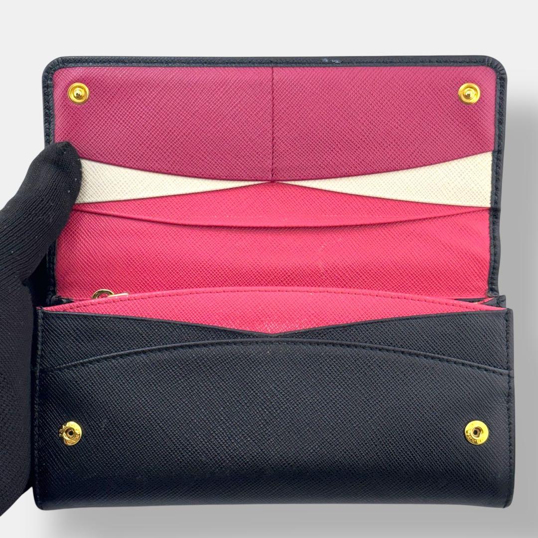 美品 プラダ 1MH132 長財布 サフィアーノレザー 付属品あり