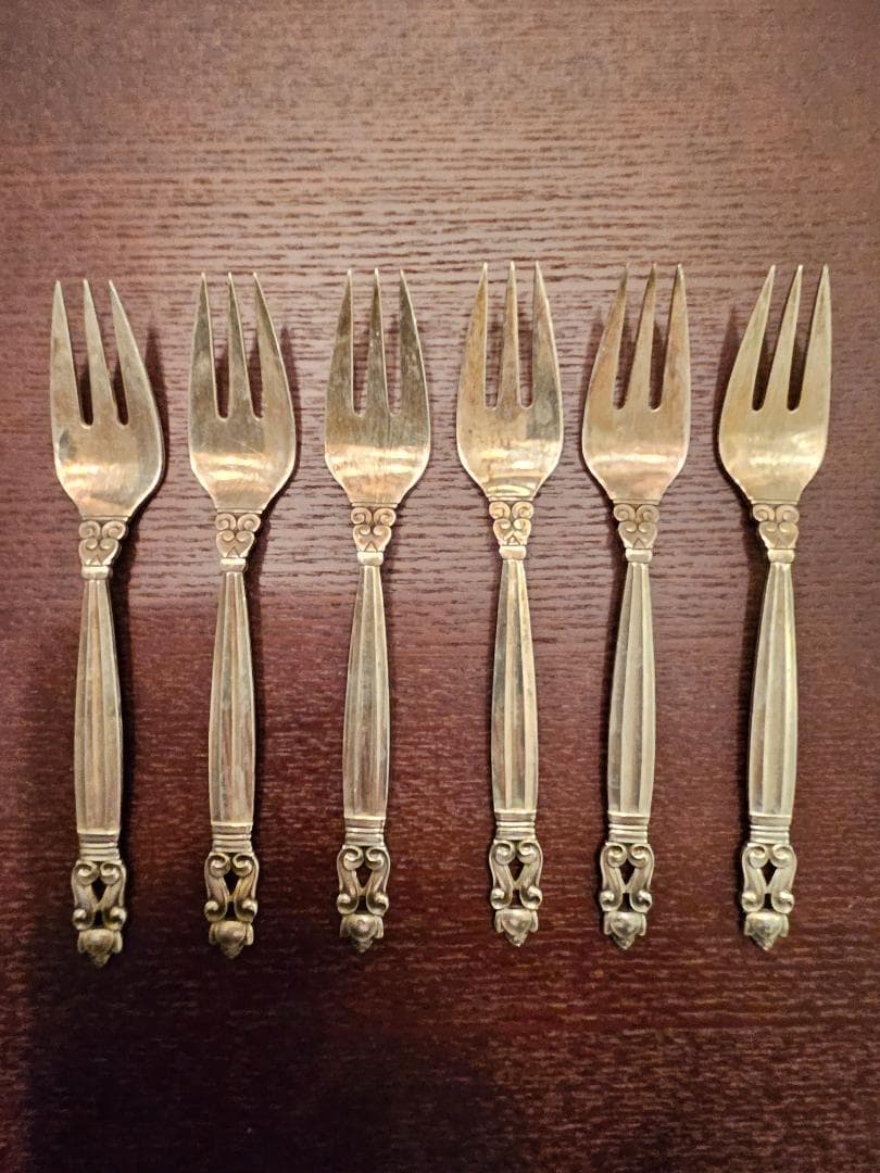 E  ジョージジェンセンACORN フォーク 6本セット