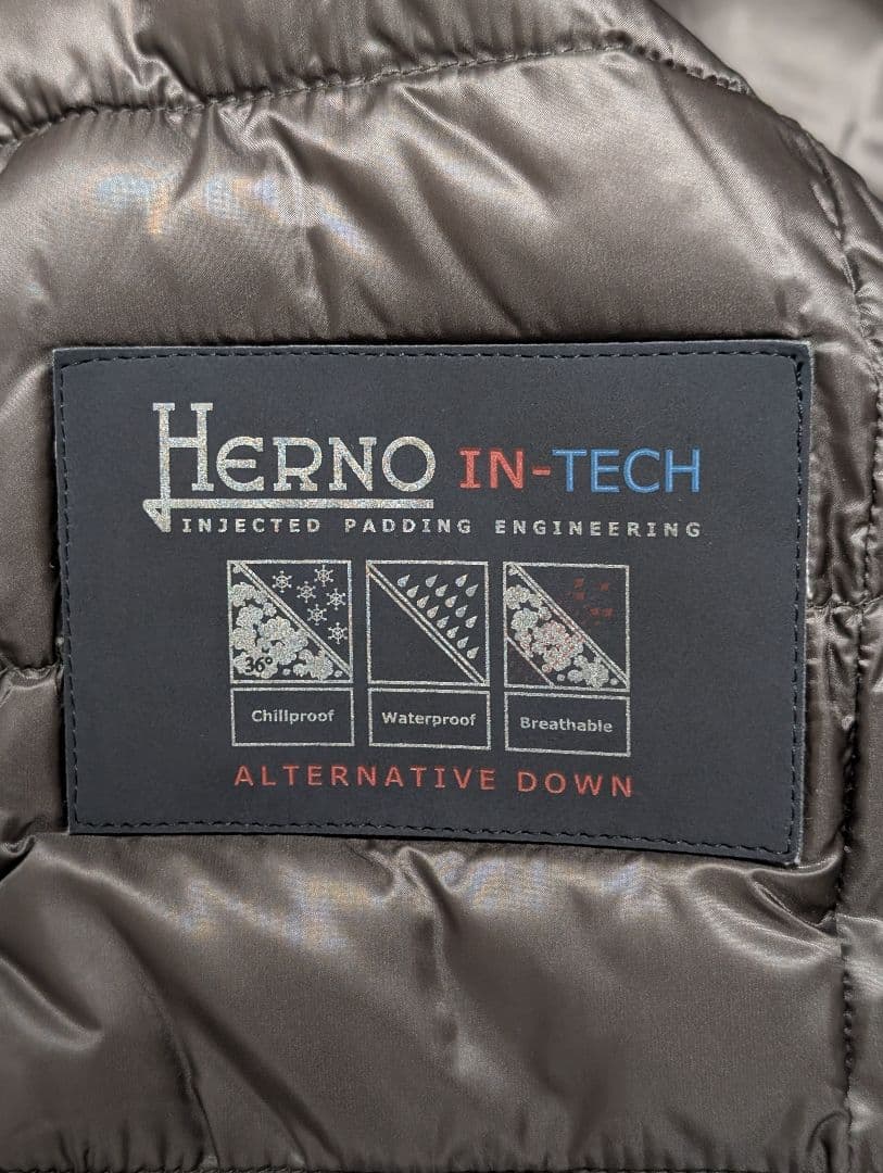 美品 HERNO ウール テーラード 46 ネイビー ジャケット ヘルノ