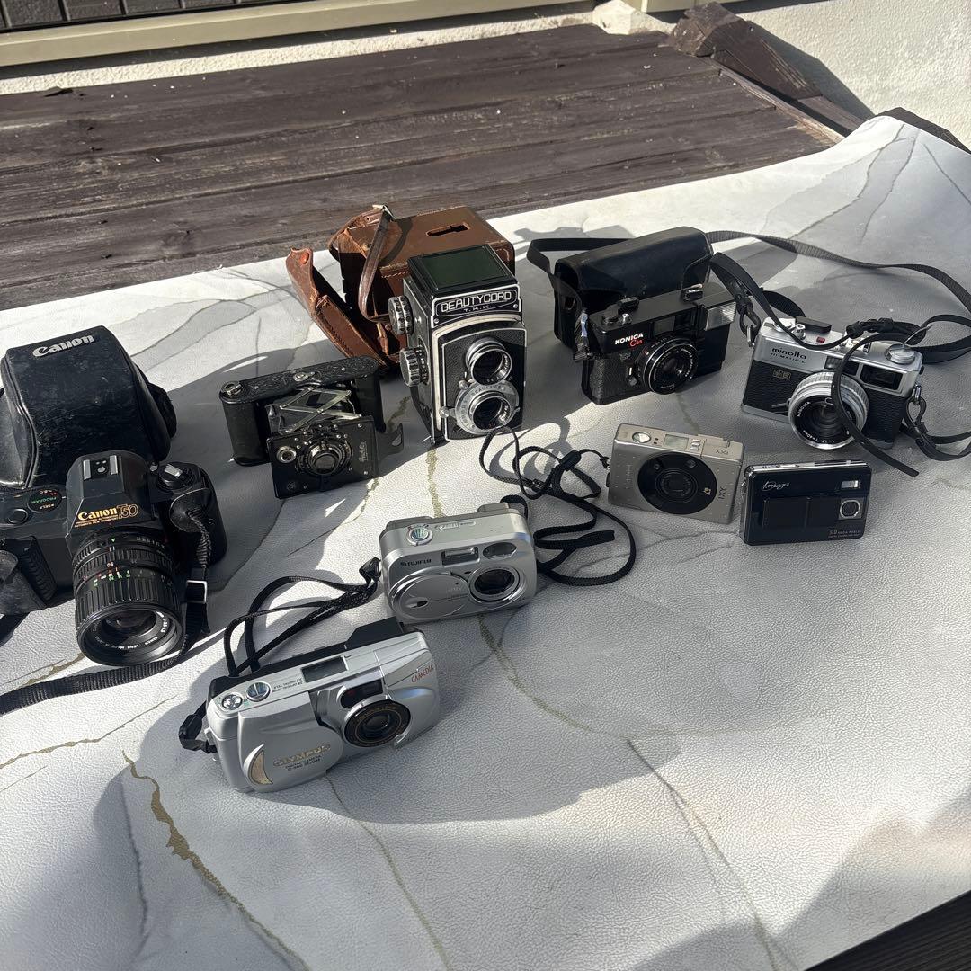 デジタルカメラ フィルムカメラ 9台まとめ売り　canon Olympus など