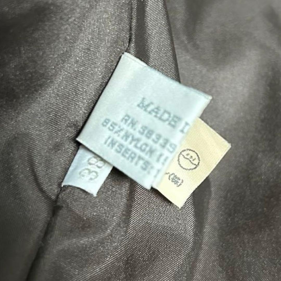 美品　miumiu アーカイブ　カーキ　ナイロンパーカー　リブ切り替え　38