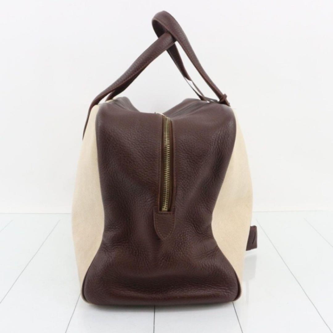 エルメス 3253 ヴィクトリア 43 ボストンバッグ トワルアッシュトリヨン