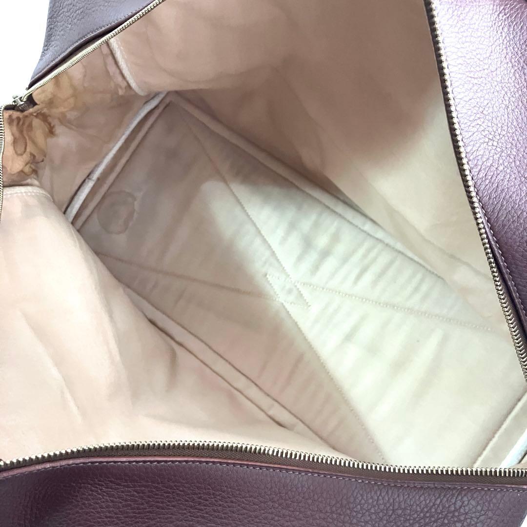 エルメス 3253 ヴィクトリア 43 ボストンバッグ トワルアッシュトリヨン