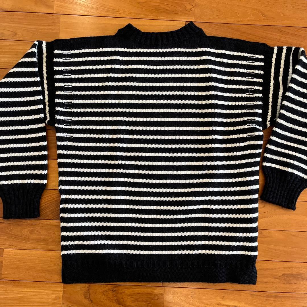 Guernsey Woolens 40 ブラック ホワイト
