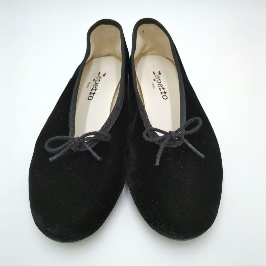 極美品　reppeto レペット　ベロア素材　バレエシューズ　パンプス　希少