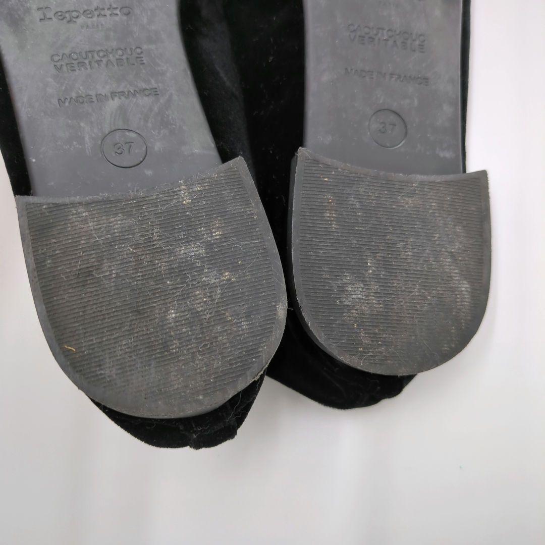 極美品　reppeto レペット　ベロア素材　バレエシューズ　パンプス　希少