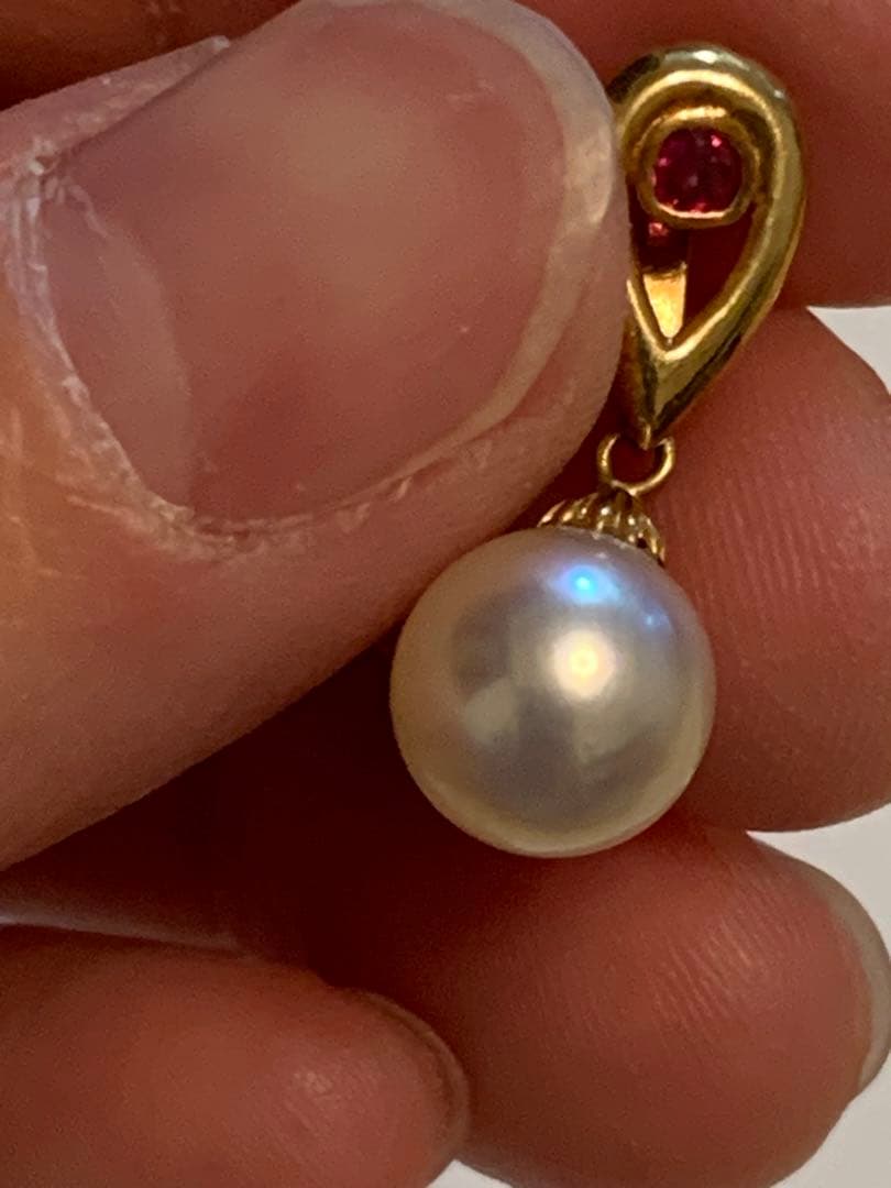 k18真珠ネックレストップ