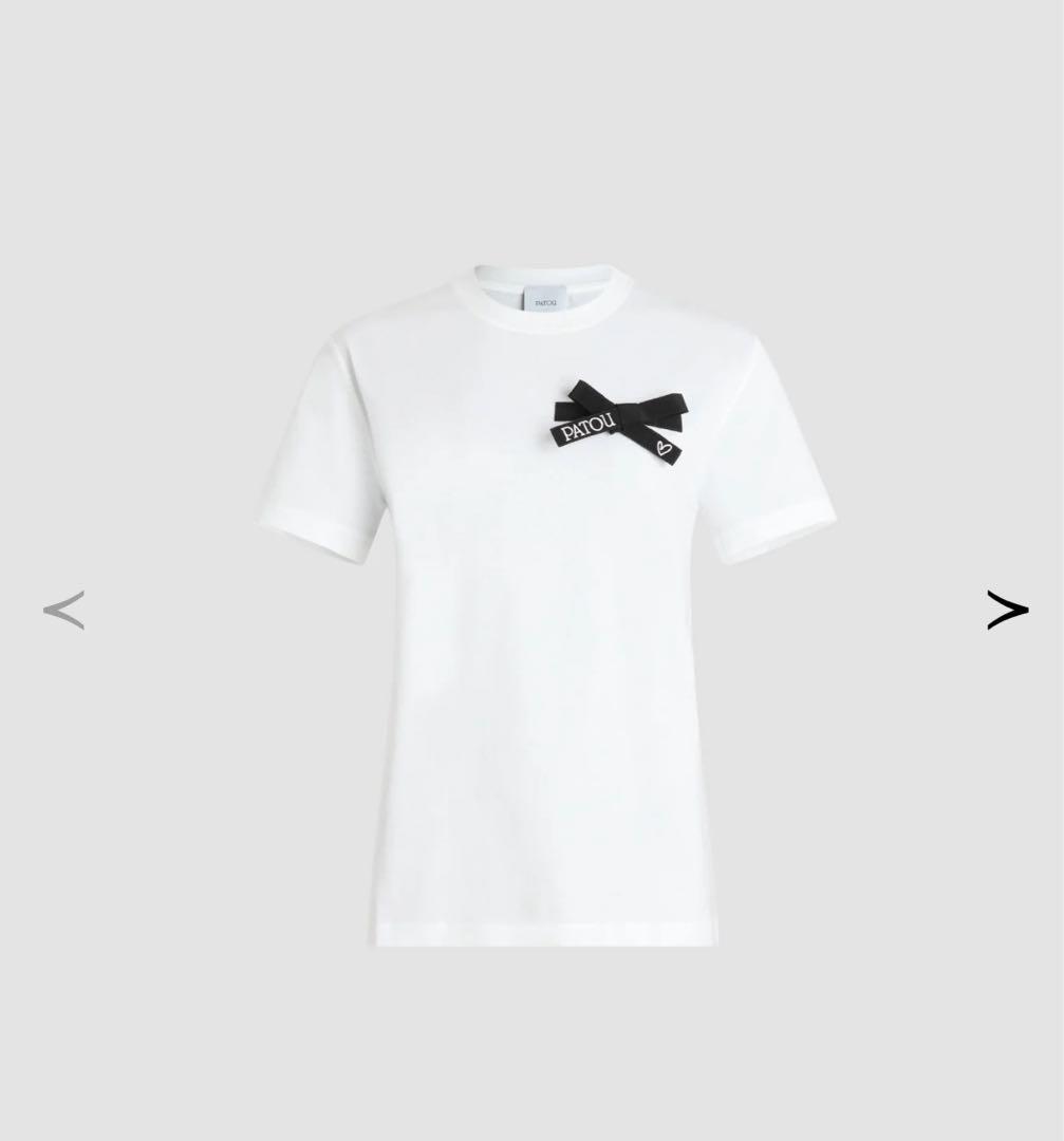 PATOU オーガニックコットン ボウTシャツ　S