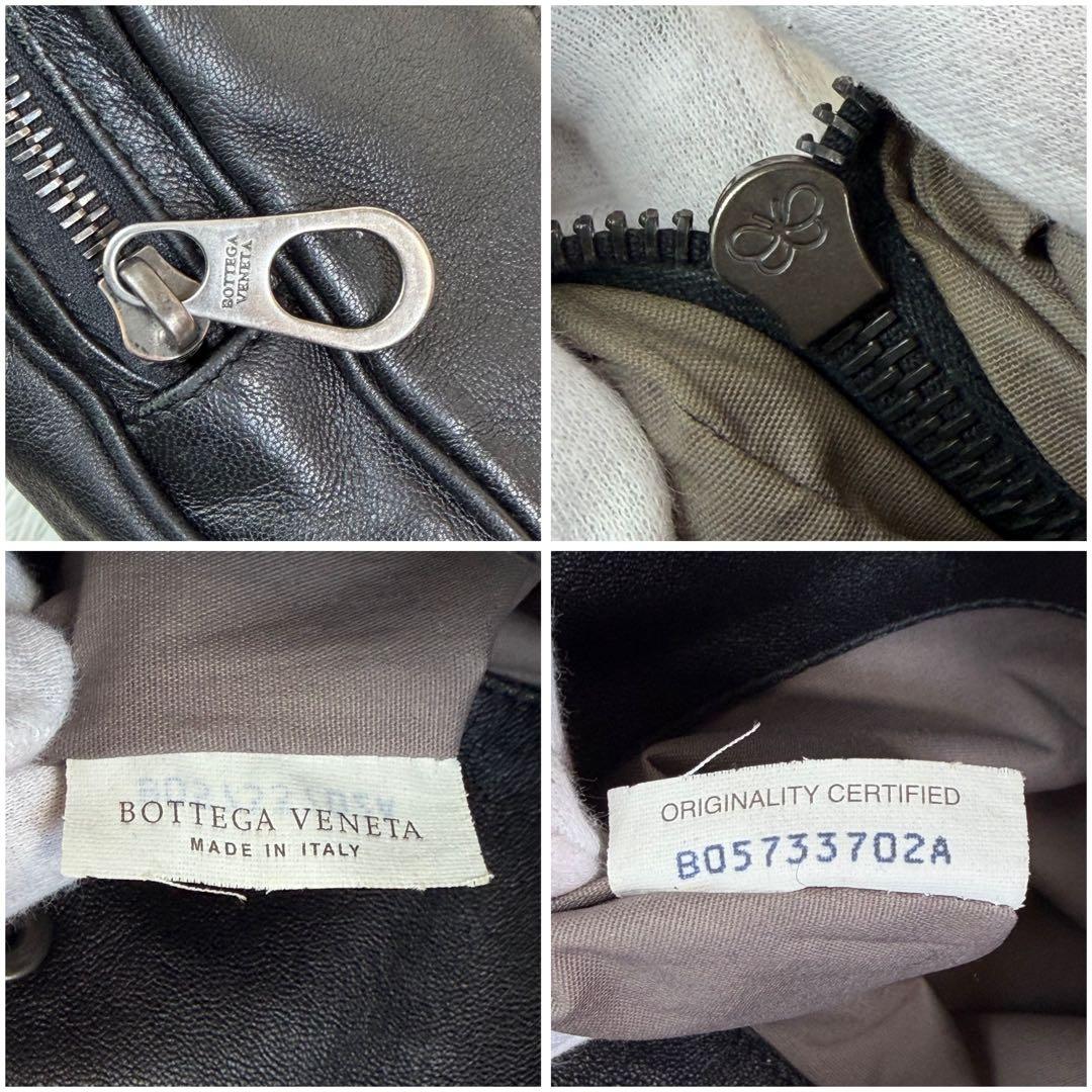 極美品✨BOTTEGA VENETA ショルダーバッグ イントレチャート 漆黒