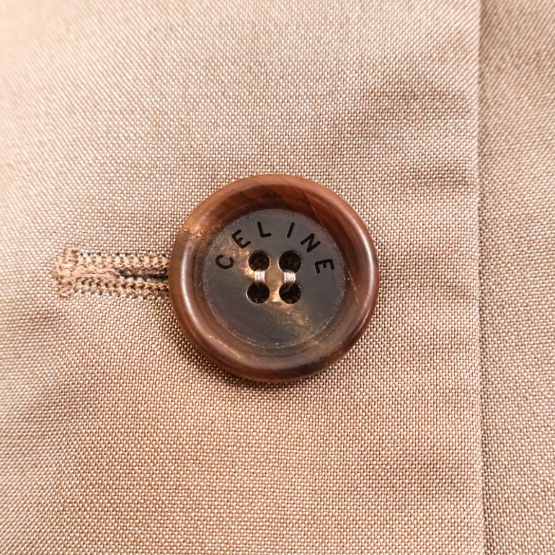 H2574◾️セリーヌ　ノーカラージャケット　長袖