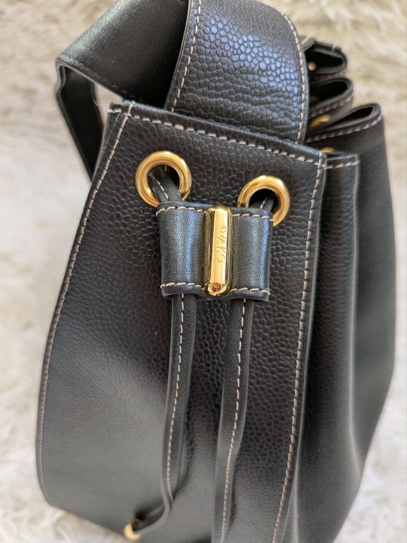 銀座和光　WAKO ショルダーバッグ　ワンショルダー　レザー　巾着