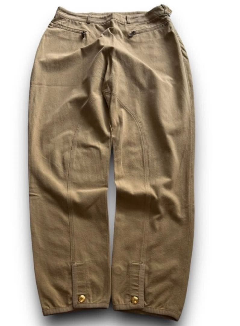 希少 HERMES button gimmick pants 46