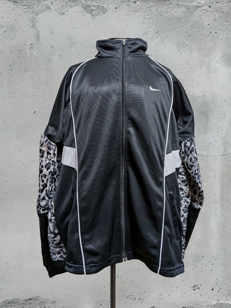GIDEAL. ジディール レオパード リメイク トラックジャケット NIKE