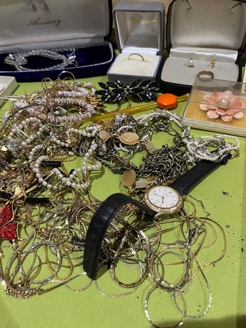 ミ*ン様 アクセサリーまとめ売り　遺品整理品　パール　ネックレスリング等　sil