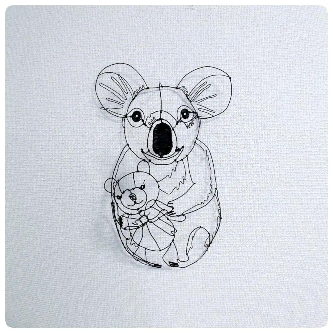 ワイヤーアート　コアラちゃん