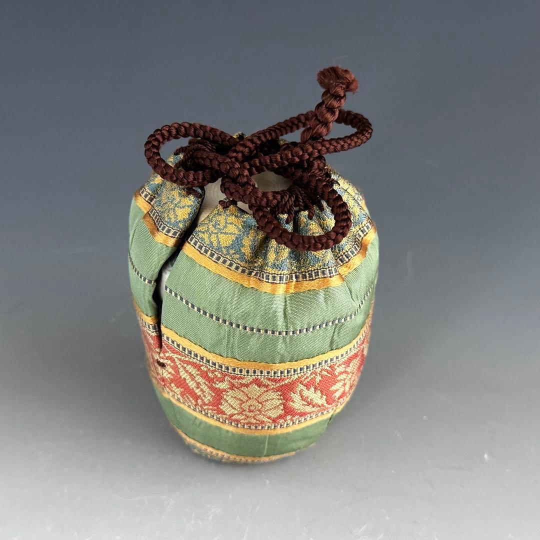 茶道具　濃茶器　茶入　雪結晶釉　坂東豊光　共箱　仕服付　茶会　茶事　稽古　北海道