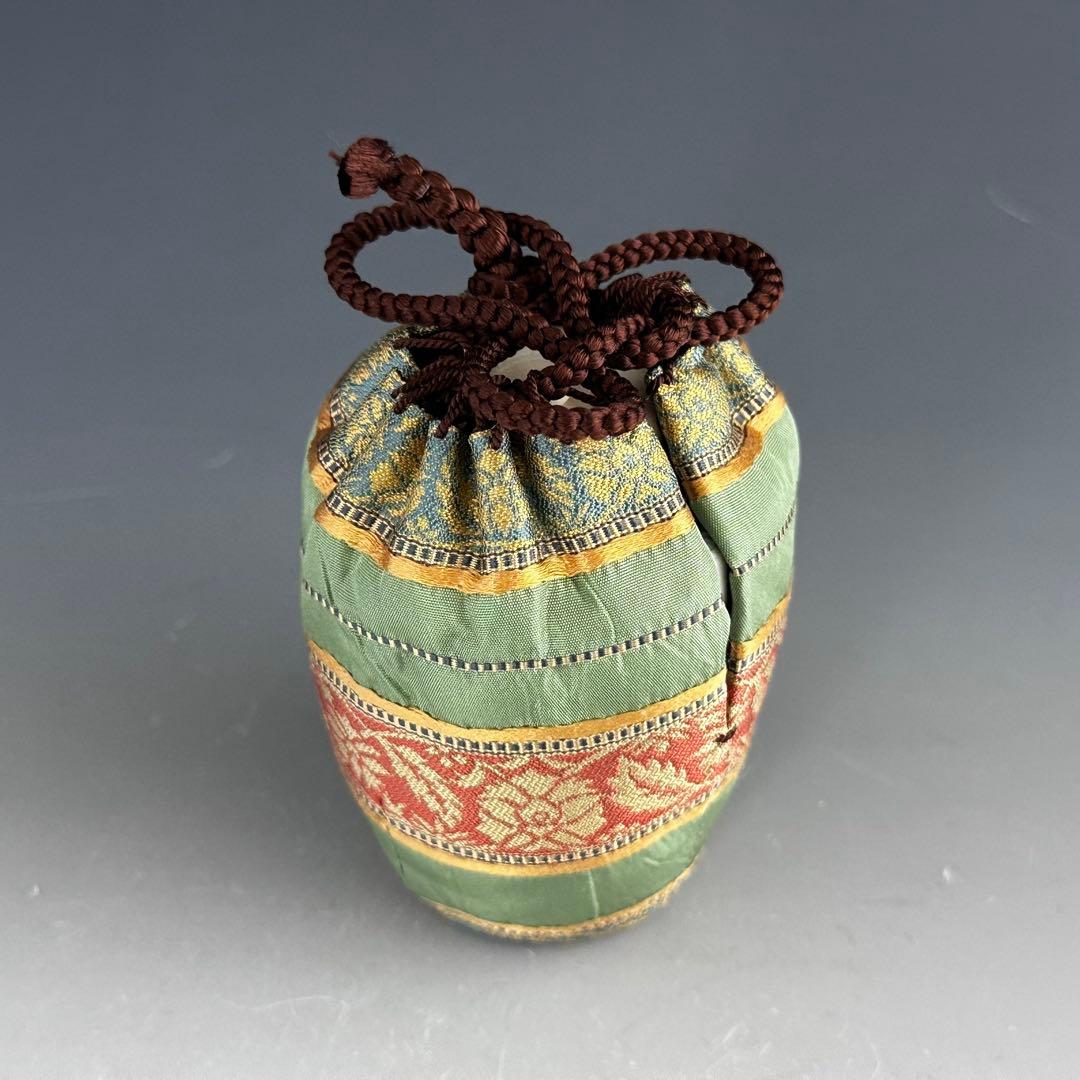 茶道具　濃茶器　茶入　雪結晶釉　坂東豊光　共箱　仕服付　茶会　茶事　稽古　北海道