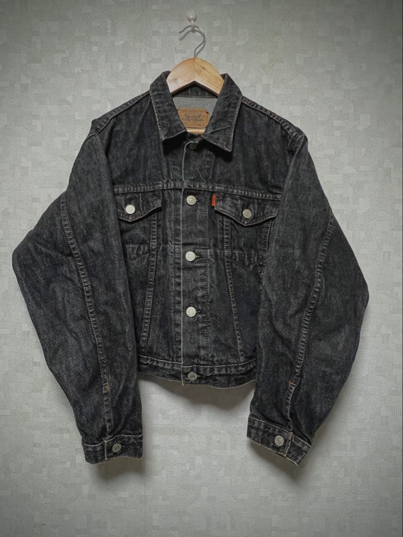 80s’ Levi's リーバイス 先染 ブラックデニムジャケット