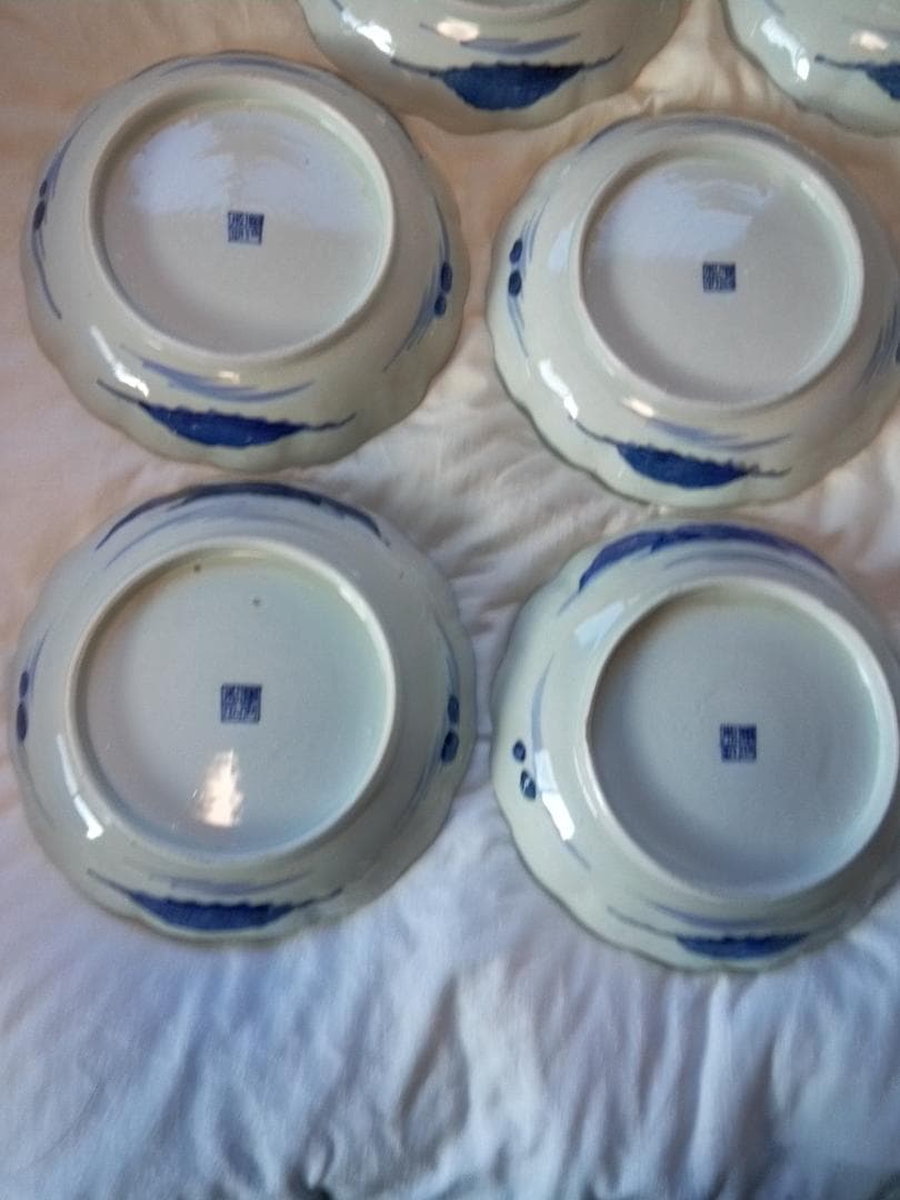 伊万里　七寸皿ハ客　亀山銘