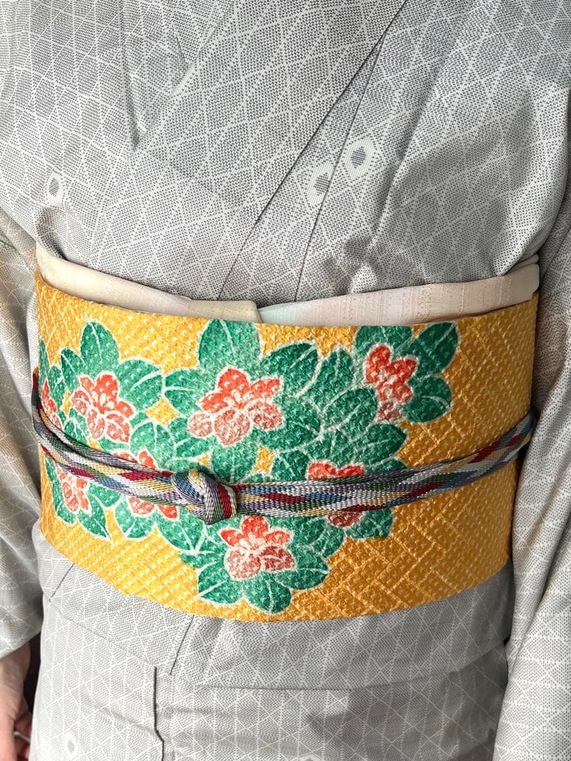 名古屋帯　絞り　染め帯