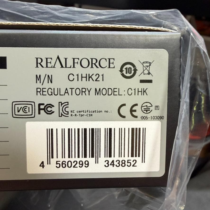 新品未開封 REALFORCE RC1 C1HK21 キーボード ホワイト