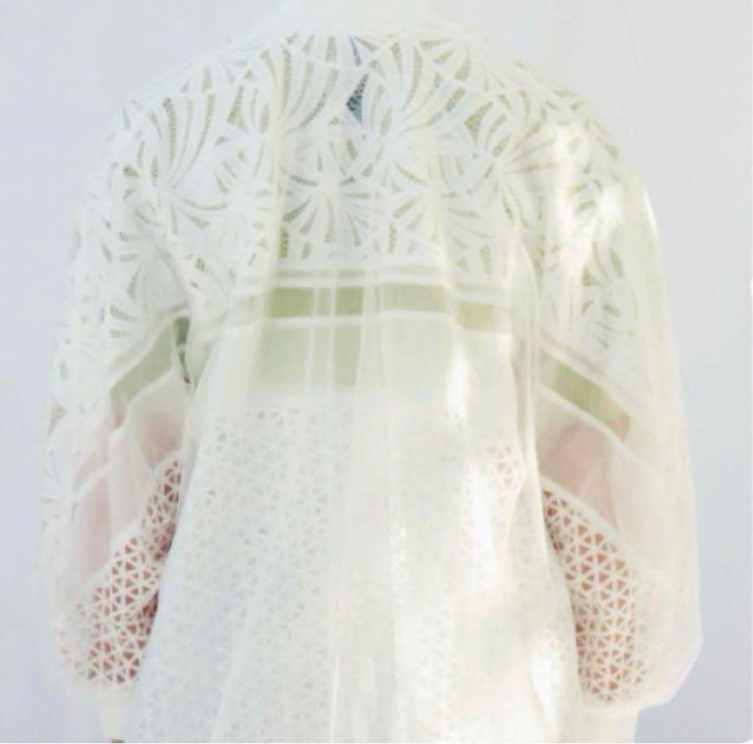 AULA AILA ホワイトレースブルゾン　日曜までSALE