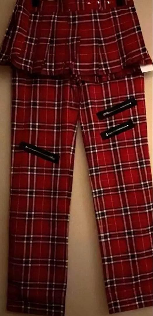 美品　bodyline ボンテージパンツ　スカート付き　パンク　ロック