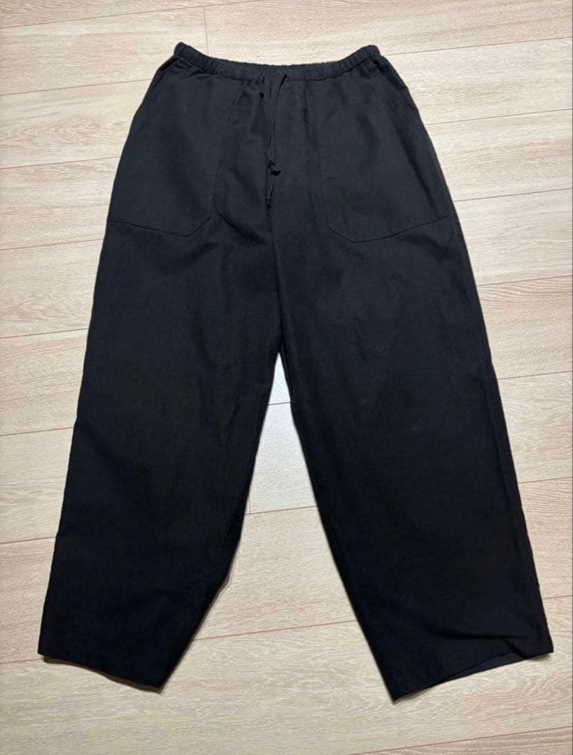 COMOLI コットンネル　テーパードパンツ　25AW