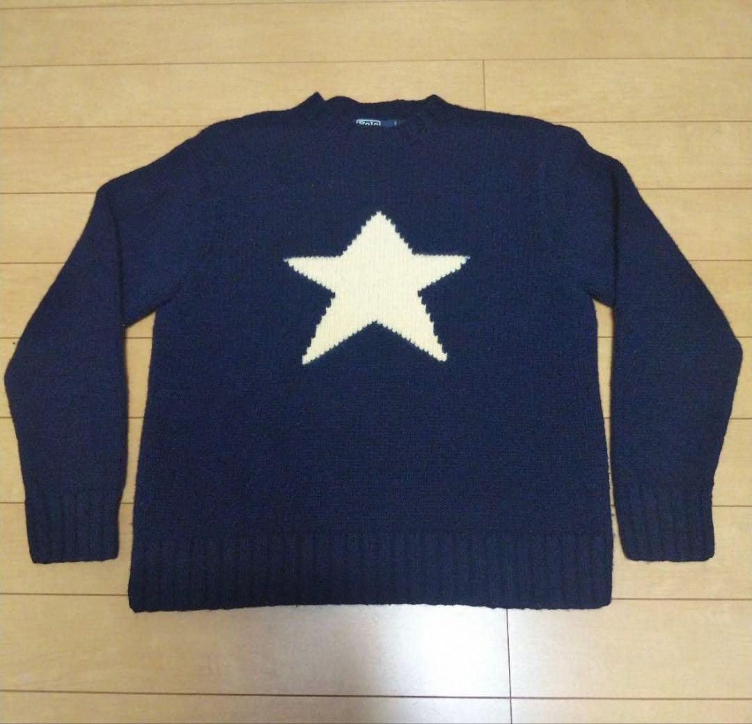 美品 ポロラルフローレン スター ニット サイズL