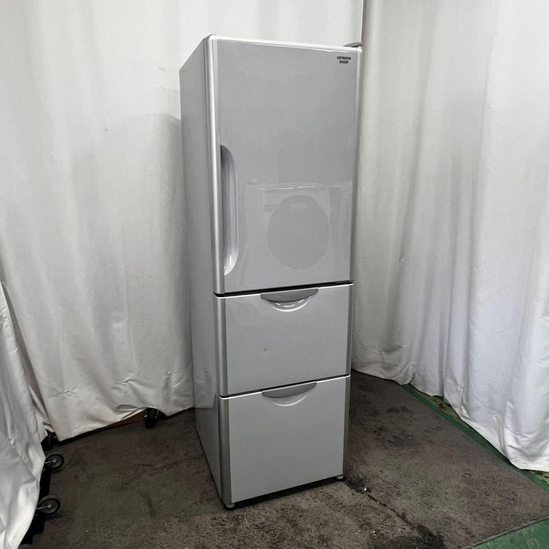 ★908　日立　冷蔵庫　大型　300ℓ-350ℓ　安い　中古　設置無料　右開き