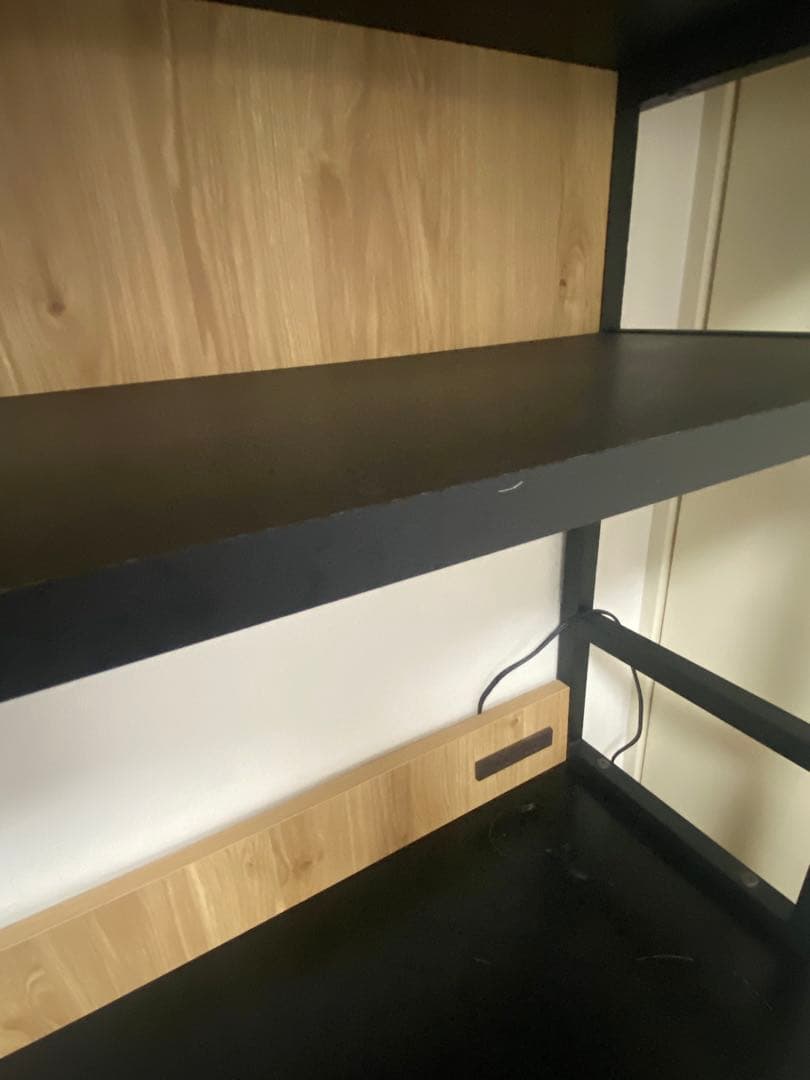 ナチュラルウッド アイアン　レンジボード　食器棚　おしゃれ