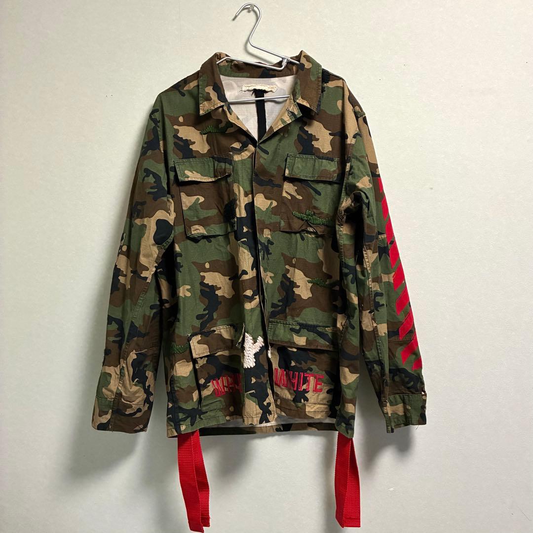 【Lサイズ】OFF-WHITE ミリタリージャケット Virgil Abloh