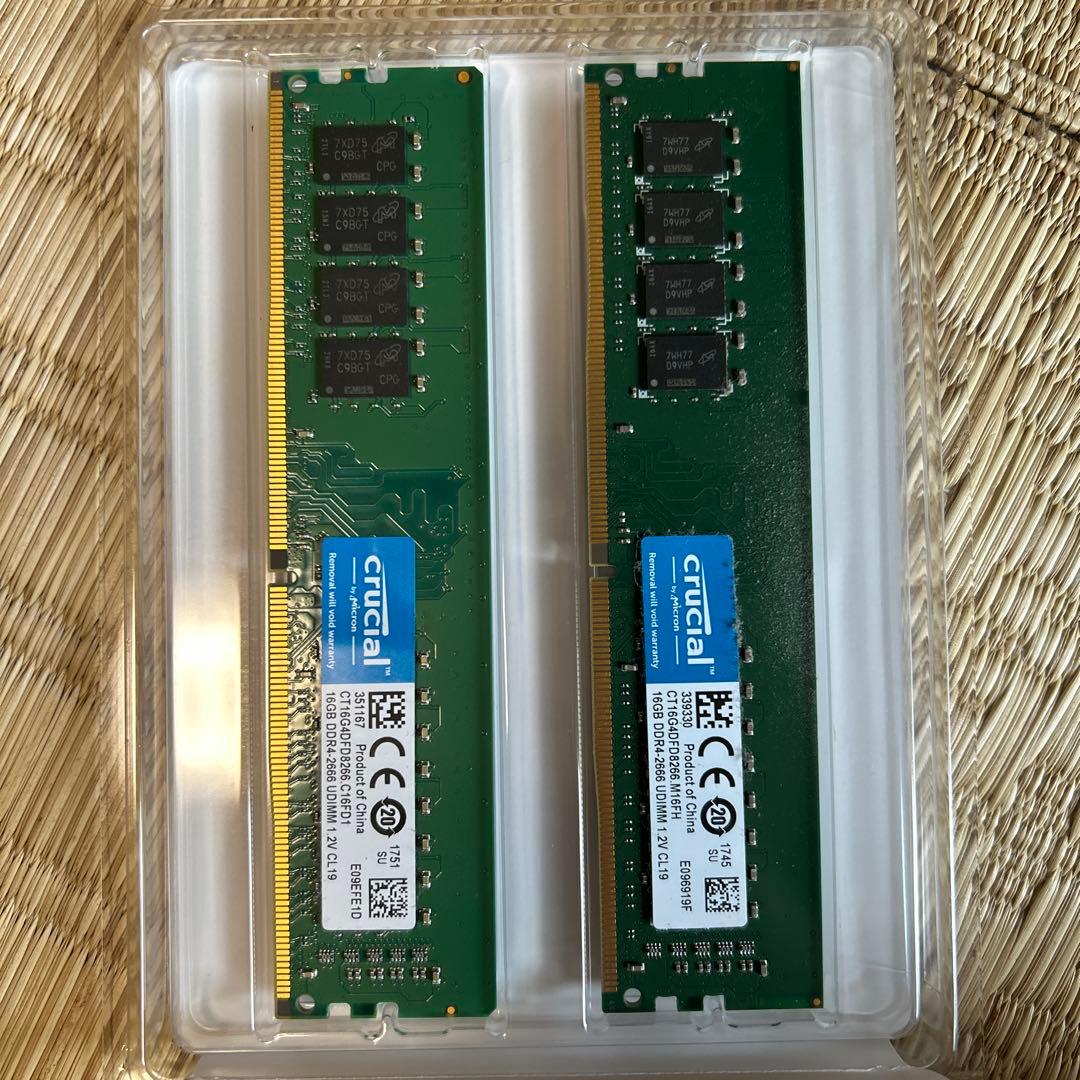 crucial DDR4-2666 CT16G4DFD8266 16GB×2
