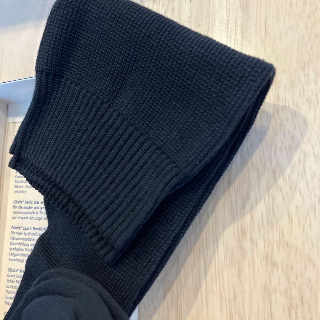 GILOFA 2000 着圧ソックス Mサイズ ブラック2箱