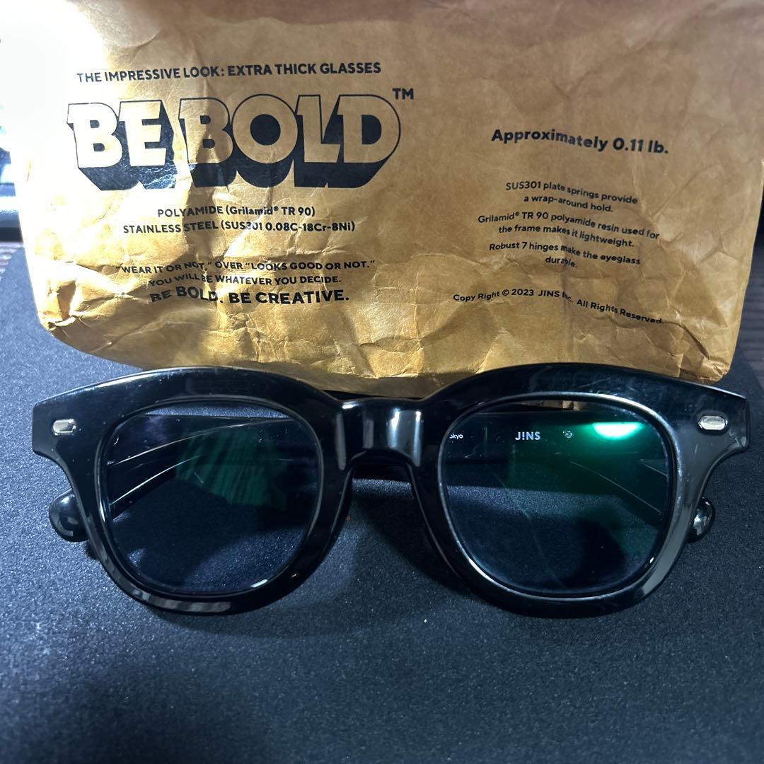 【JINS】BE BOLDサングラス/ 極太トレンドURF-22A-228