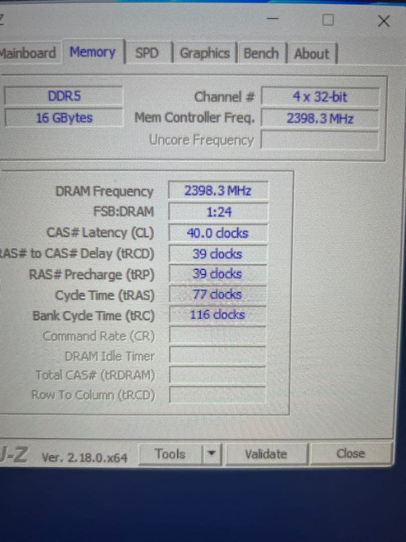 Kingston DDR5 16GB（8GB×2）4800 メモリ 箱無し