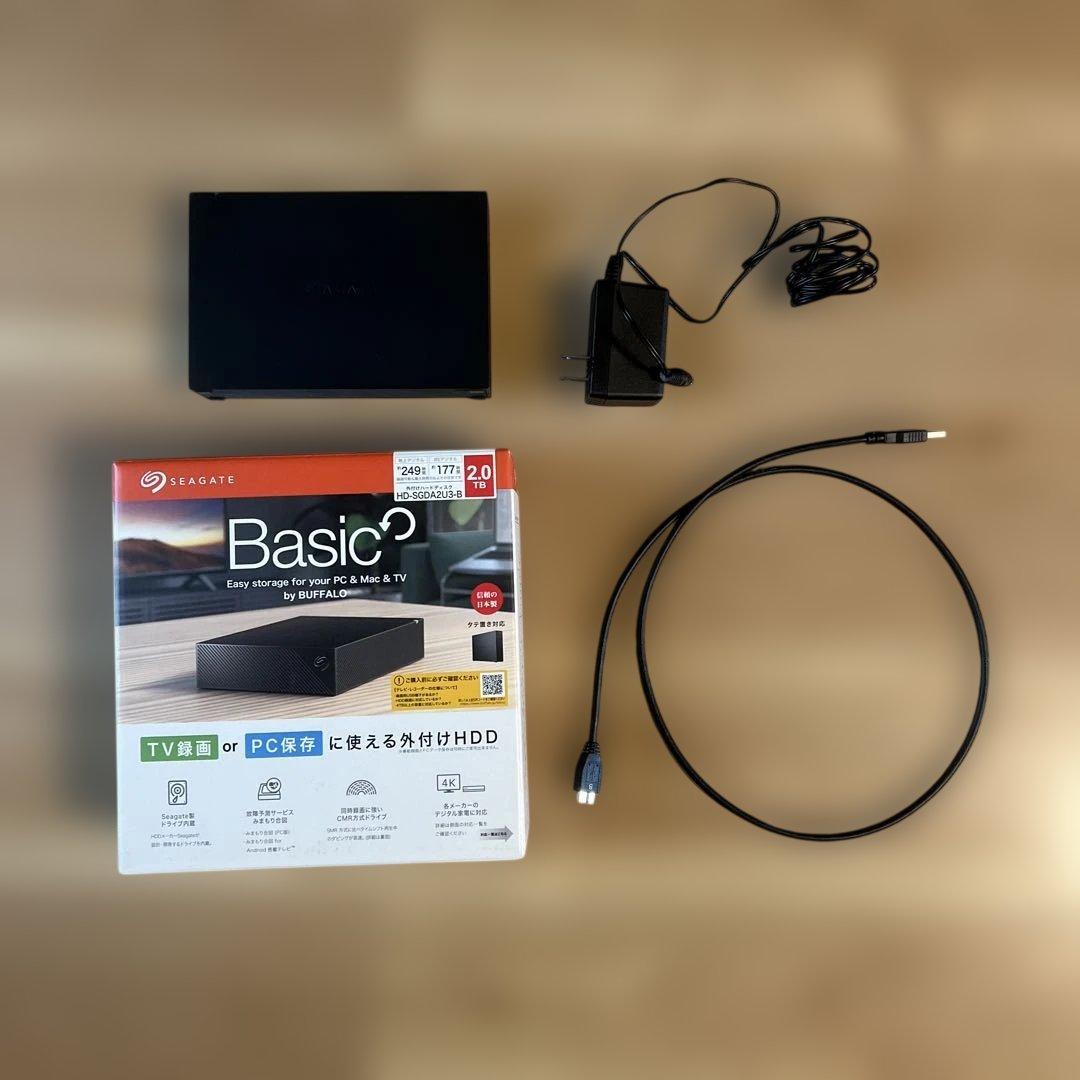 Seagate Basic 2TB 外付けHDD