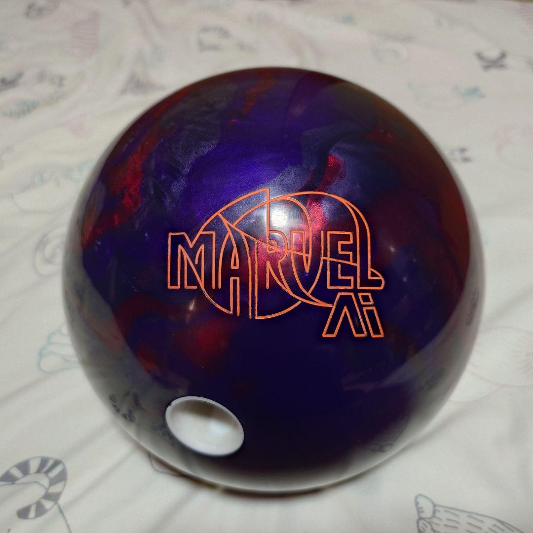 【中古】ボウリングボール マーヴェルパールA.I. 15ポンド3オンス