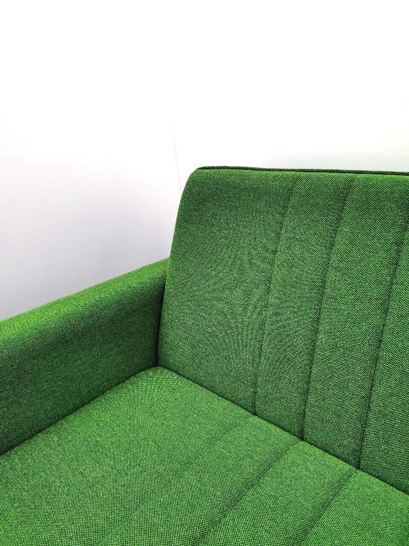 展示アウトレット カリモク60 スリーピングソファ タープグリーン ソファベッド